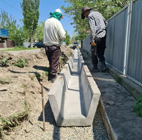 БАУЫРЖАН МОМЫШҰЛЫ АУЫЛЫН АБАТТАНДЫРУ ЖҰМЫСТАРЫ ІС ЖҮЗІНДЕ