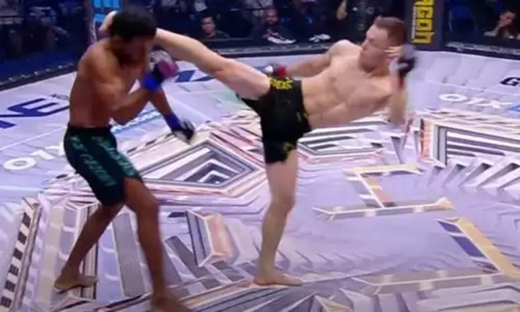 UFC үміткері Бекзат Алмахан бразилиялық қарсыласын нокаутпен жеңді
