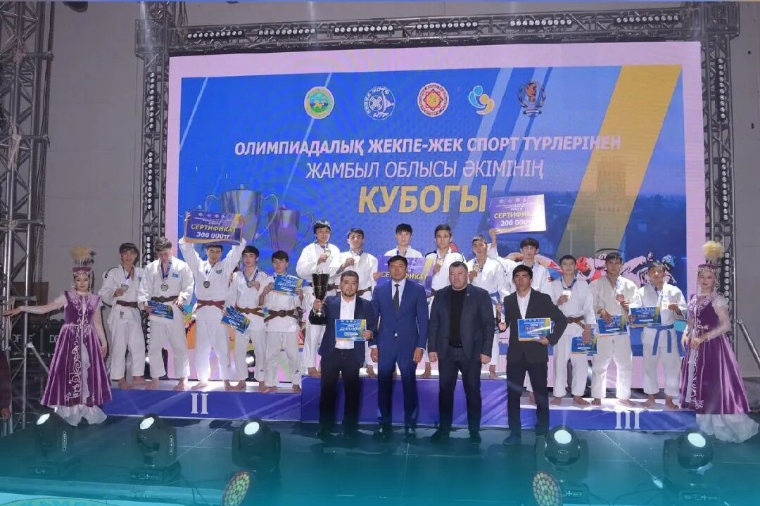 Таластық дзюдошылар Жамбыл облысы әкімі кубогының қола жүлдегерлері